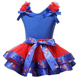 Petitebelle Plain Hemd US Hat Red Petal Rock Set Nb-8J 3-12 Monate blauw