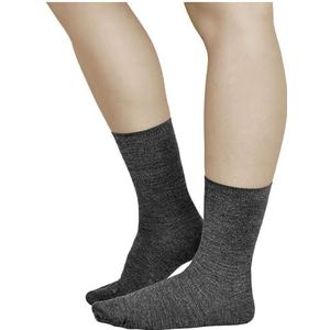 VITSOCKS 80% Merino Wol Sokken Dames Warm Dun Zacht Ademend (3 PAAR) Wollen Wintersokken, grijs, 35-38
