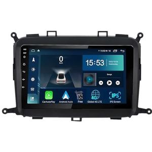 Android 14.0 2 Din Autoradio 9"" Touchscreen Auto Stereo voor KIA Carens 2013-2018 met Draadloze Carplay Android Auto GPS navigatie AHD Omgekeerd beeld Stuurwielbediening(S-4(4G+64G))