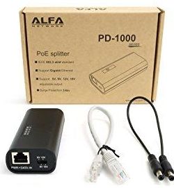 Alfa Network - PD-1000D - PoE Splitter - Netwerkaccessoires - 802.3at Gigabit