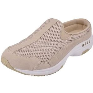 Easy Spirit Women's Traveltime Mule, Light Natural/White, 10 WW US