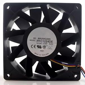 24V 2.40A 12038 PFC1224DE 12CM High Air Volume 4-Wire Inverter Fan - Quiet & Compact Design