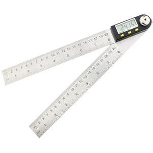 Professionele gradenboog van roestvrij staal, hoekmeter liniaal van 0-180 graden 15 cm, meetarm, meet de gradenboog (80 x 120 mm Professionele gradenboog van roestvrij staal, hoekmeter liniaal van 0-180 graden 15 cm, meetarm, meet de gradenboog (80 x 120 mm