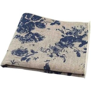 27 cm groot formaat bloemen bedrukte zakdoek dik katoen dames en heren bruiloft zakjurk smoking zakdoek accessoire cadeau (Color : 3)