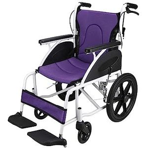 Zwaar uitgevoerde rolstoel, handmatige scootmobiel, draagbare transportrolstoel met verwijderbaar zitkussen en handremmen voor volwassenen