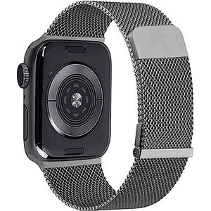 RVS Milanese Vervangende Smartwatch Band | Stalen Magnetische Horlogeband | Stalen Bandvervanging van Roestvrij staal | Horlogeband Accessoires | Geschikt Voor Apple Watch | 42mm / 44mm /45mm | Zwart