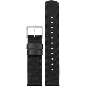 Pgqjfks Nylon Band 23mm en 24mm Nylon Horloge Band Horloge Accessoires, Staal Kleur Gesp, 23mm, Nylon