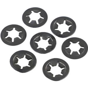 Stervormige tandborgringen, 10/50 stuks M2-M12 Push On Fixes Clip Ring(M10 10pcs)