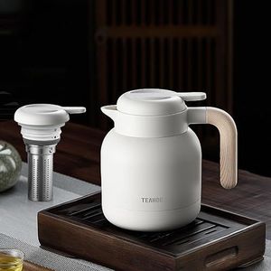 Thermos - 1,1 l 1,6 l 2 l 17*14*20cm/17*14*25cm/17*14*28cm Roestvrij Staal Bureau Mok, Glühwein Thee Waterkoker en Waterkoker 48 uur Thermische Isolatie, Thuiskantoor Koffiezetapparaat, Wit, Rood,