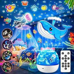 Nachtlampje sterrenhemel, projector voor kinderen, 10 muziekdoos voor baby's, nachtlampje voor baby's, bedlampje voor kinderen, Kawaii decoratie, eenhoorn-cadeaus voor meisjes, kerstcadeaus voor