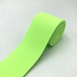 1 meter 40 mm elastische banden voor broeken taille rubberen band stretch singels tapes riem DIY ondergoed kleding naaien accessoires-neon groen-40mm