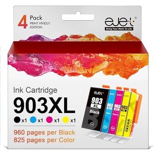 ejet 903XL Compatibele vervanging voor 903 XL Multipack Compatibele voor Officejet Pro 6950 Inkjetprinter