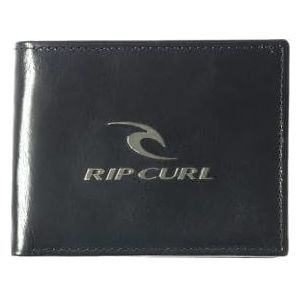 RIP CURL 2 Lederen Heren Portefeuilles met RFID ~ Corpowatu Zwart, Zwart, 9 x 11.5 x 1.5cms