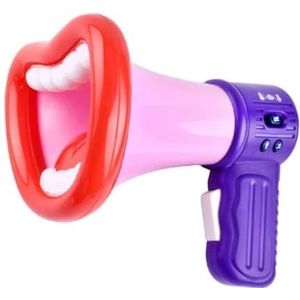 Megafoon Bullhorn Lippenvorm Megafoons Handheld Bullhorn Luidspreker Vocaal Plastic Handmegafoonwisselaar Hoornmegafoon Megafoon Compact(Size:Rosa)