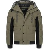 INDICODE JEANS Winterjas  groen / zwart