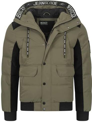 INDICODE JEANS Winterjas  groen / zwart