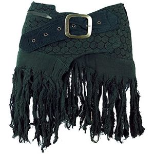 Guru-Shop, Goa Minirok, Wikkelrok, Cacheur, Groen, Katoen, Size:40, Rokken/kort