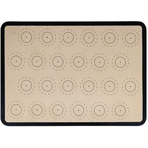 Krumble Siliconen bakmat - Deegmat - Ovenmat - Bakmatten - Anti-kleef bakmatten - Met 24 cirkels - 29,5 x 42 cm