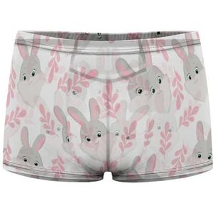 Konijn patronen heren boxer slips sexy shorts mesh boxers ondergoed ademende onderbroek string