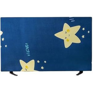 Tv-afdekkingen voor buiten, eenvoudige elastische tv-afdekking, stofkap, huishouden, 100/127/140/140/165 cm, plat oppervlak, geschikt voor lcd-televisie, afdekking buiten, tv-beschermingsbehuizing