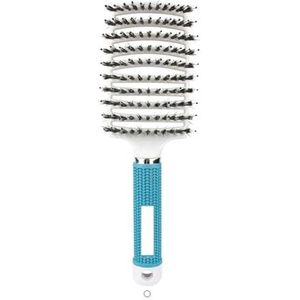 Haar Hoofdhuid Massage Kam Haren Nylon Haarborstel Nat Krullend Ontwarren Antistatische Haar Borstel Voor Salon Kappers Styling Tools (A5)