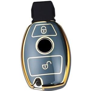 Autosleutel beschermhoes Voor A B C E R Klasse GLS GLA GLK GLC CLS CLA TPU Autosleutel Case Cover 2 Knop Shell Fob Voor W204 W205 W212 W463 W176 Sleutel Shell(3)