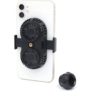 Fasizi Telefoon koelventilator mobiele telefoon halfgeleider koeler, koelventilator voor koele telefoon temperaturen, gladde 4-6.5 inch mobiele telefoons - Zwart