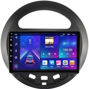 Dubbele DIN Android 14 autoradio voor Geely Panda 2009-2016 9 Duim QLED Touch screen-met Draadloze Carplay Android Auto GPS navigatie 4G WiFi Stuurwielbediening achteruitrijcamera(P5 4G+WIFI 8Core 6G+