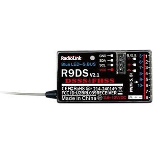 Radiolink RC Ontvanger R9DS 10 Kanalen 2.4GHz SBUS/PWM Lange Afstand Controle voor Zender AT9/AT9S/AT9S Pro AT10II/AT10