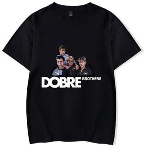 Dobre Brothers T-Shirt Mannen Dames Mode Tee Unisex Cool Korte Mouw Shirts XXS-4XL, Zwart, L