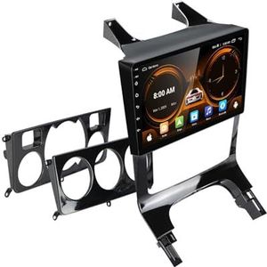 Dubbele DIN Android 14 autoradio voor Peugeot 3008 2009-2015 9 Duim QLED Touch screen-met Draadloze Carplay Android Auto GPS navigatie 4G WiFi Stuurwielbediening achteruitrijcamera(P4 4G+WIFI 8Core 2G