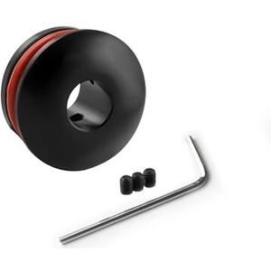 Auto Versnellingspookknop Aluminium Auto Schakelkopbegrenzer Vaste Basis Tandwielkop Gesp Gereedschap Pookknopbegrenzer Auto-accessoires Pookknop(Black)