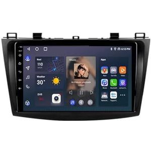 Android 12 Multimedia Stereo Video Speler Voor Mazda 3 2004-2012 2013 Ondersteunt Car-play Android Auto/Bluetooth/FM AM RDS DAB+ Radio/Stuurbediening(8 Core 2G+32G)