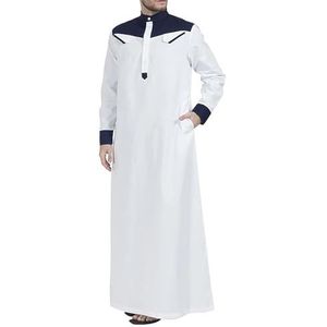 Moroccan Thobe Baby Blue,Mens Muslim Clothing Robe Casual Muslim Thobe Men Thobe Nightwear for Men UK Black Shirt Mens Long Sleeve Dressing Gowns Men UK Sales Clearance