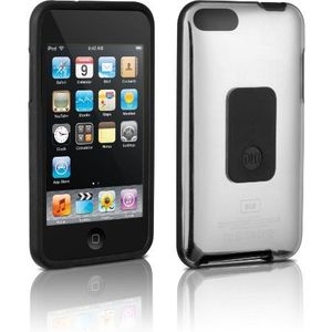 DLO 63044 HybridShell hoes/beschermhoes voor Apple iPod Touch 2 Gen./3e generatie (incl. Display-beschermfolie) transparant/zwart