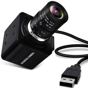 1080P Full HD 30fps 60fps 100fps Mini PC Webcam USB-camera met handmatige zoom Varifocale CS-lens for Skype, videogespreksopname