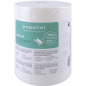 Popolini Popli Roll Non-woven Insert voor stoffen luiers, rol met 120 vellen