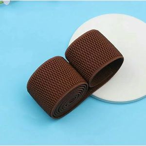 Verdikte elastische band met maismotief - platte tailleband in goud/zilver metallic (brede stretchriem voor modieuze tailleversteviging) - 4 cm