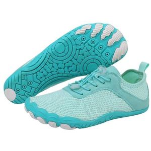 G4ZS5Z0G1 Blotevoetenschoenen voor dames en heren, antislip brede teen box wandelen waterschoenen, gezond, Blauw, 38.5 EU