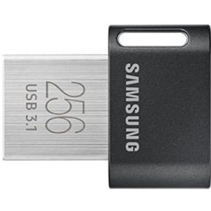 Samsung MUF-256AB/AM FIT Plus USB 3.1 Flashdrive, 256 GB - 400 MB/s, rood gietijzer grijs