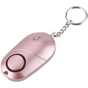 Safesound Personal Alarm Keychain, Richer-R 130dB Personal Security Alarm Emergency Self Defense Alarm Keychain met LED-zaklamp, rose goud