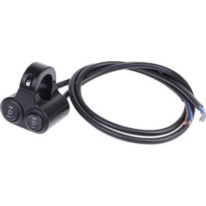 Motorfiets Stuurschakelaar Aluminiumlegering 12V Motorfiets Stuurbedieningsschakelaar Dubbele Knop Koplampluidspreker 2 Keuze(A2)