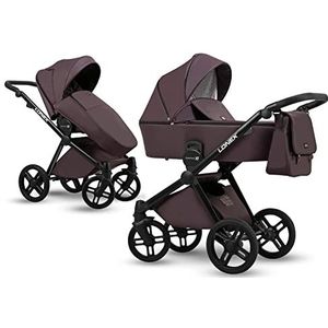 SaintBaby Purple XTE 03 3-in-1 Kinderwagen, slechts 12 kg, licht, Emotion babyzitje en Isofix optioneel met babyzitje
