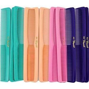 7 inch universele haarkam. Haarsnijkammen. Kappers- en haarstylist-kammen. Verse mix 12 eenheden.