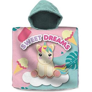 Desconocido Kids poncho Sweet Dream handdoek, voor volwassenen, uniseks, meerkleurig, eenheidsmaat