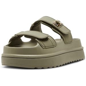 Steve Madden Women's Bigschmona Slide Sandal, Olive Jelly, 10