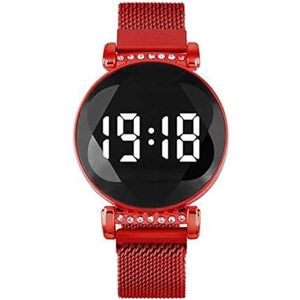 Dameshorloges Magnetische armband Polshorloge Creatief touchscreen Led-horloges Duidelijke en gemakkelijk leesbare quartz-polshorloges