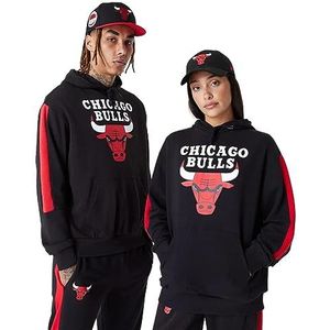New Era NBA Color Insert OS Hoody Chibul Blkfdr Chicago Bulls Sweatshirt met Capuchon voor Heren, Zwart, M