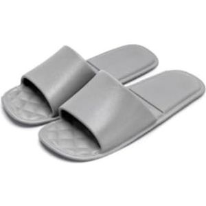 Sandalen, Opvouwbare zomerse draagbare reis-badslippers for heren en dames Dames pantoffels(Gray,45 EU)