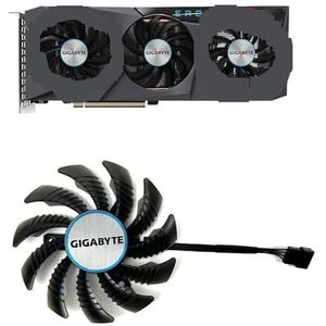 78MM koelventilatorvervanging voor Gigabyte voor Radeon RX 6600 6700 XT voor GeForce RTX 3070 Ti EAGLE Graphics Videokaartkoelventilatoren(A)